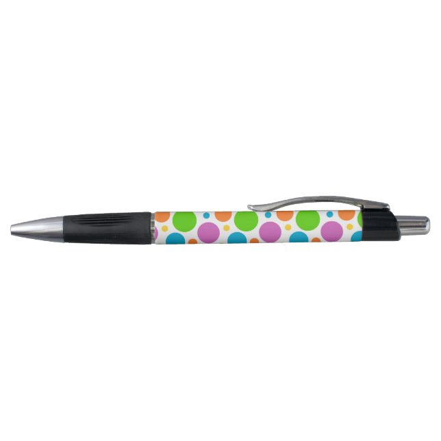 Colourful Polkadot Pattern Pen (Top)
