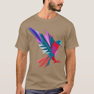 Colourful Polygon Pigeon Whisperer Bird Animal Gif T-Shirt