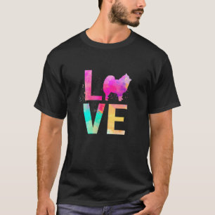 Colourful Pomeranian Dog Mum Pomeranian T-Shirt