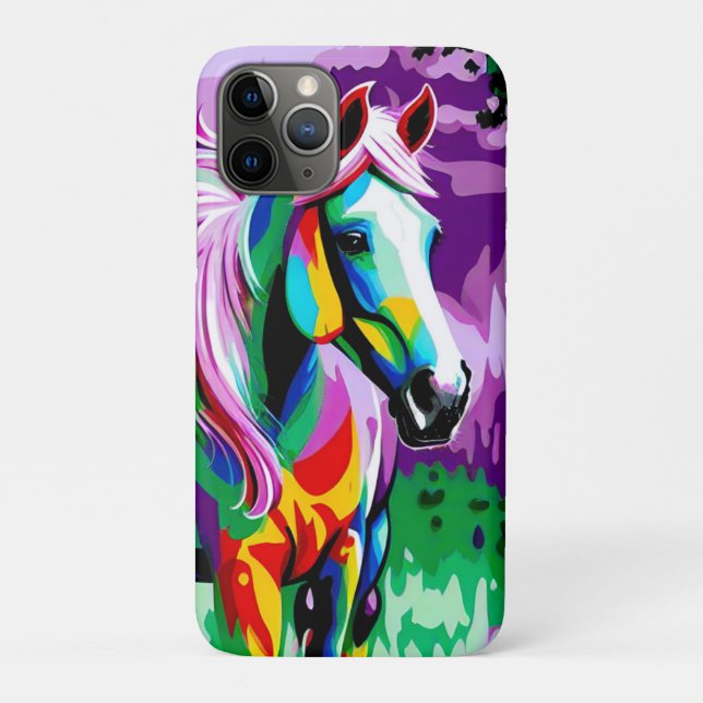 Colourful Pony Case-Mate iPhone Case (Back)