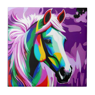 Colourful Pony Tile
