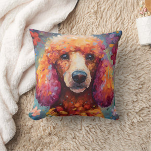 Colourful Poodle Cushion