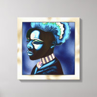 Colourful Pop Art African Man