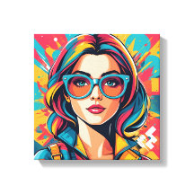 Colourful Pop Art Canvas Print