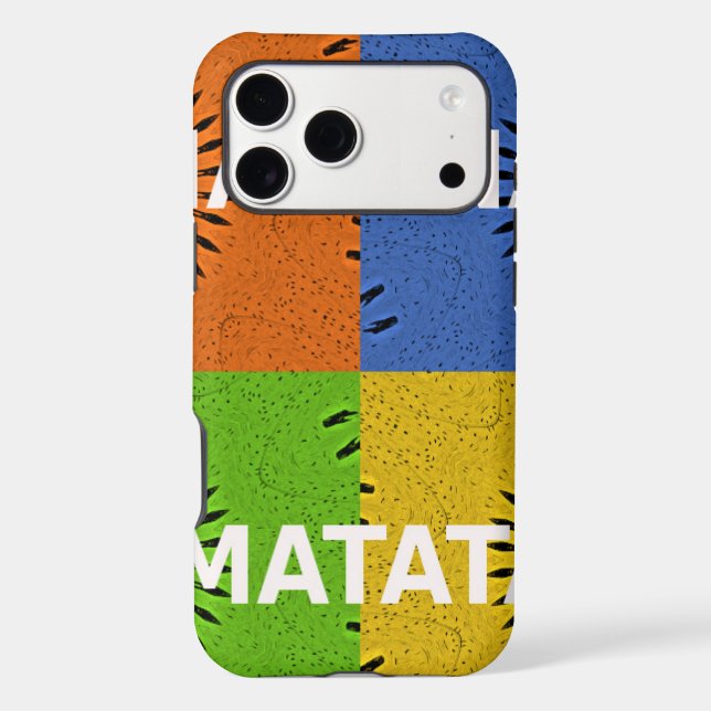 Colourful Pop Art Collage & "Hakuna Matata" Messag (Back)