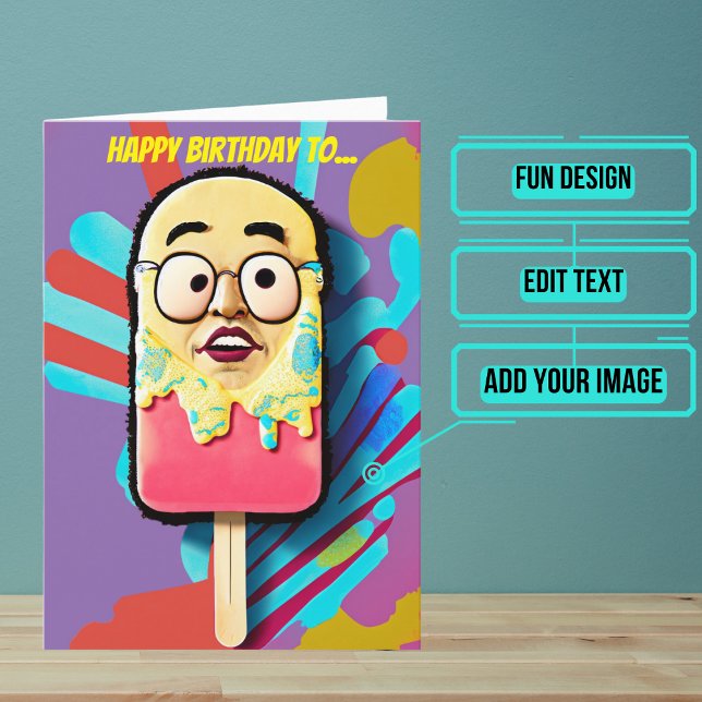 Colourful Pop Art Coolest Dad Birthday Card (Your Dad will enjoy the funny play of words and colorful pop art style of this card.)
