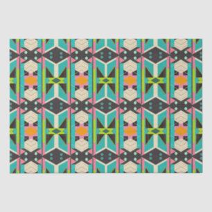 Colourful Pop Art Deco Abstract Modern Geometric Tissue Paper