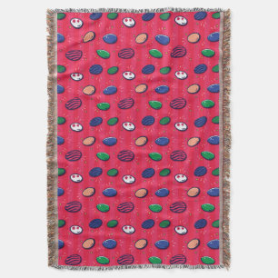 Colourful Pop Art Easter Eggs Pattern Throw Blanket