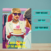 Colourful Pop Art Funny Karen Birthday