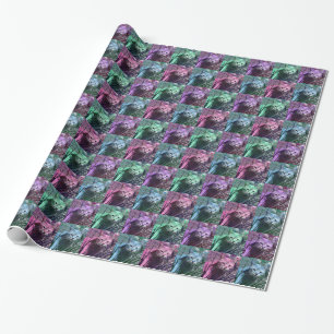Colourful Pop Art Kitty Wrapping Paper