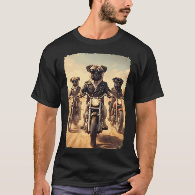 Colourful Pop Art Pug T-Shirt (Front)