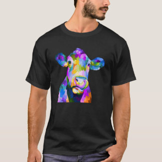 Colourful Pop Cow T-Shirt