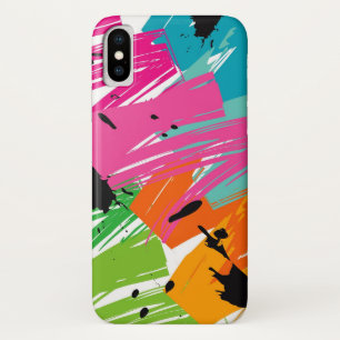 Colourful Pop Grunge Brush Funky Abstract Art Case