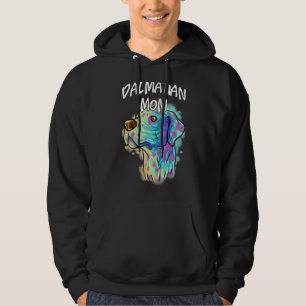 Colourful Pop Portrait Dalmatian Dog Mum Mother's Hoodie