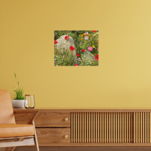 Colourful Poppies Floral Photographic Poster