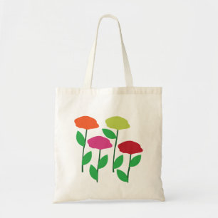 Colourful Poppy Flowers Floral Tote Bag