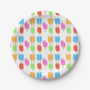 Colourful Popsicle Pattern Paper Plate