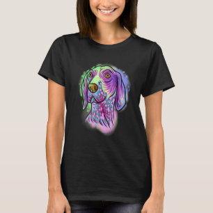Colourful Portrait German Shorthaired Pointer Dog T-Shirt