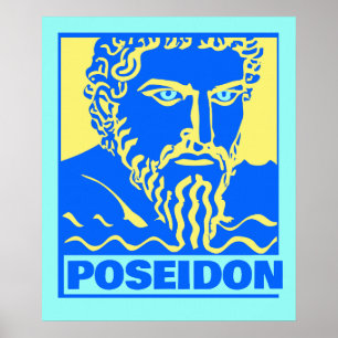 Colourful Poseidon Print