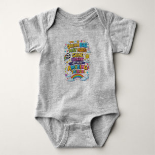 Colourful Positive Cartoon Children Design Baby Bodysuit