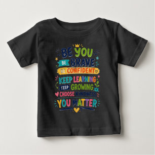 Colourful Positive Cartoon Children Design Baby T-Shirt