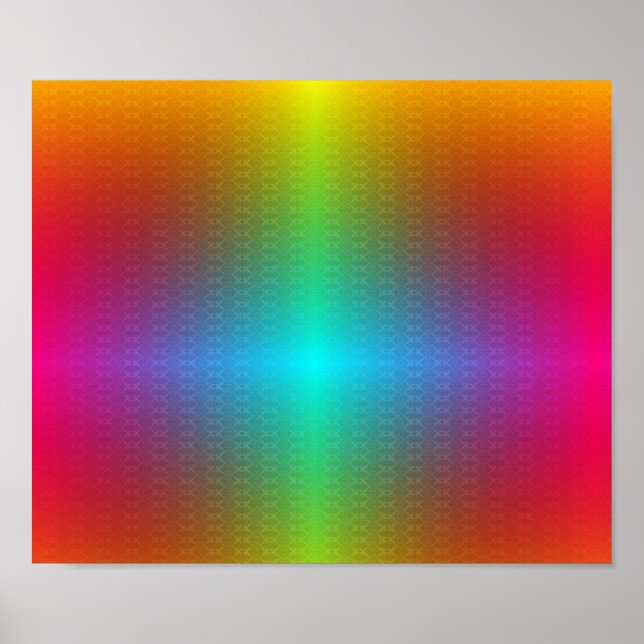 colourful poster design features a vibrant rainbow (Front)