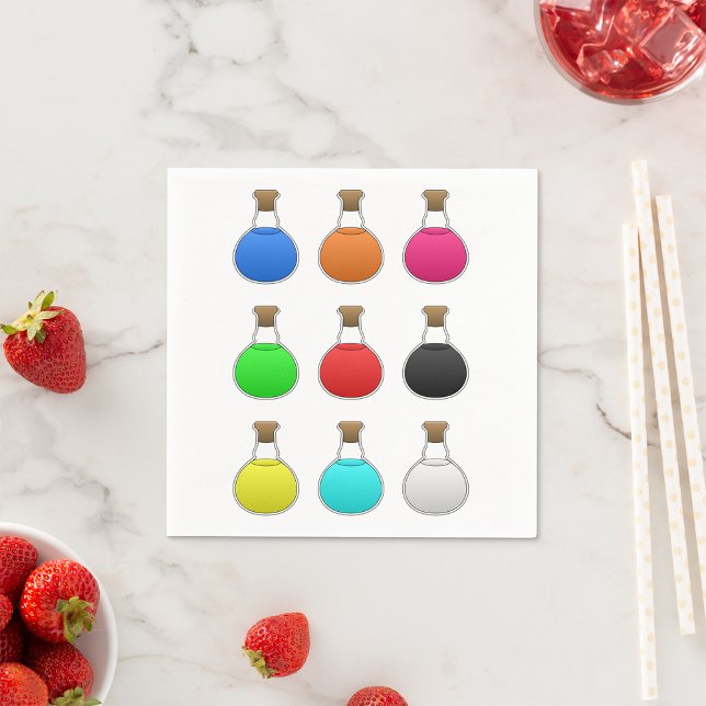 Colourful Potions Paper Napkins (Creator Uploaded)