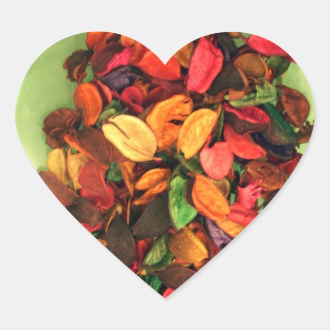 Colourful Potpourri: A Scent-sational Display Heart Sticker (Front)