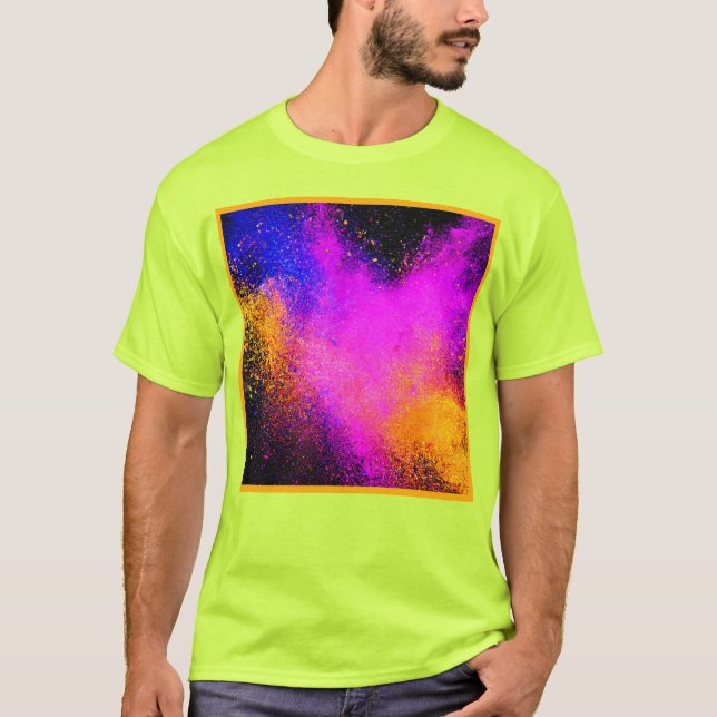 Colourful Powder Eruption T-Shirt (Front)