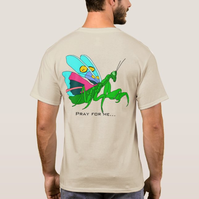 Colourful Praying Mantis T-Shirt (Back)