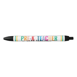 Colourful Pre-K Teacher Pen with Custom Name