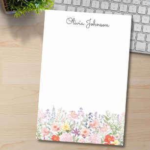 Colourful Pretty Flowers Floral Garden Personalise Post-it Notes