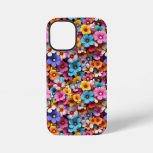 Colourful Pretty Flowers Pattern-20240 iPhone 12 Mini Case