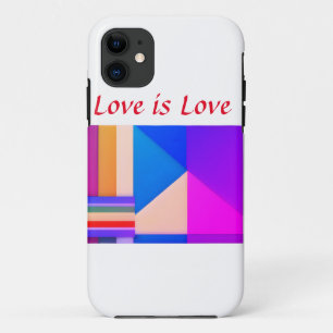 Colourful pride month gay LGBTQ love add name tex Case-Mate iPhone Case