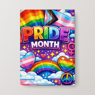 Colourful Pride Month Rainbow and Unicorn Art 