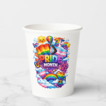 Colourful Pride Month Rainbow and Unicorn Art 