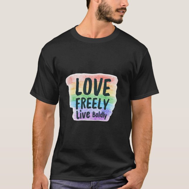 Colourful Pride Tee – LGBTQ+ Celebration T shirt  (Front)
