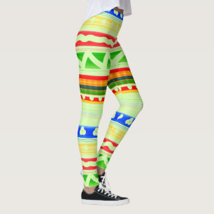 Colourful Print Patterned Leggings