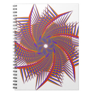 colourful prismatic chromatic spiral notebook