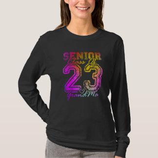 Colourful Proud GrandMa Cute Heart Graduate Senior T-Shirt