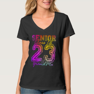 Colourful Proud GrandMa Cute Heart Graduate Senior T-Shirt