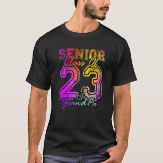Colourful Proud GrandPa Cute Heart Graduate Senior T-Shirt