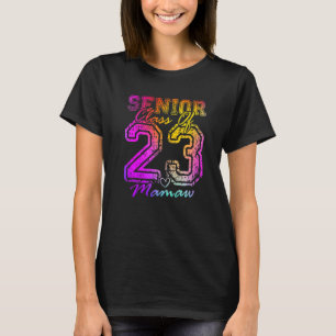 Colourful Proud Mamaw Cute Heart Graduate Senior 2 T-Shirt