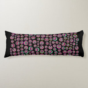 Colourful Psych Spots + your background & idea Body Cushion