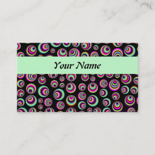 Colourful Psych Spots + your background & idea Business Card