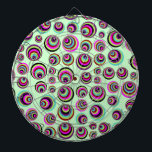 Colourful Psych Spots   your background & idea Dartboard<br><div class="desc">Funny Pattern Design by EDDA Fröhlich / EDDArt | Basic: Geometric uni or coloured Shapes,  Dots,  Points,  Grids etc. for Art Lovers | You miss other colours or products with this design ? Feel free to contact me: contact@eddart.de</div>