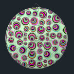Colourful Psych Spots   your background & idea Dartboard<br><div class="desc">Funny Pattern Design by EDDA Fröhlich / EDDArt | Basic: Geometric uni or coloured Shapes,  Dots,  Points,  Grids etc. for Art Lovers | You miss other colours or products with this design ? Feel free to contact me: contact@eddart.de</div>