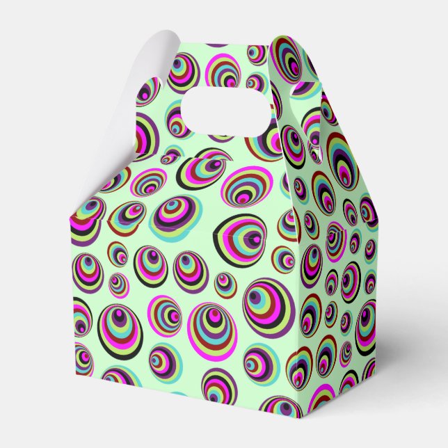 Colourful Psych Spots + your background & idea Favour Box (Front Side)