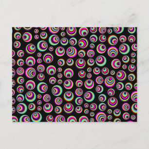Colourful Psych Spots + your background & idea Postcard