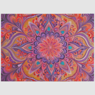 Colourful Psychedelia Airbrush Art Tissue Paper